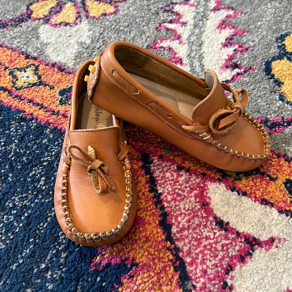 Elephantito loafers TAN toddler size 8
